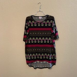 LuLaRoe Patterned Irma Tunic Top